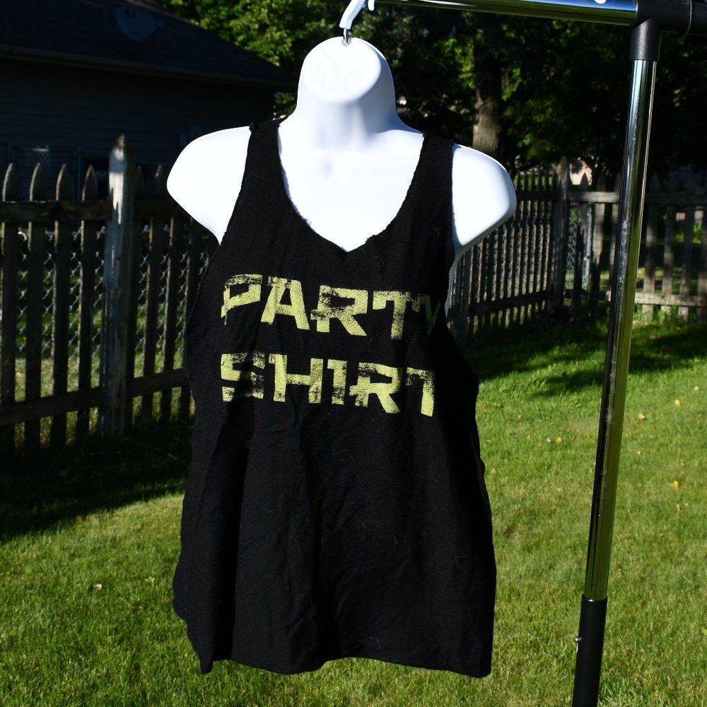 Women's Black Party Shirt Tank Top